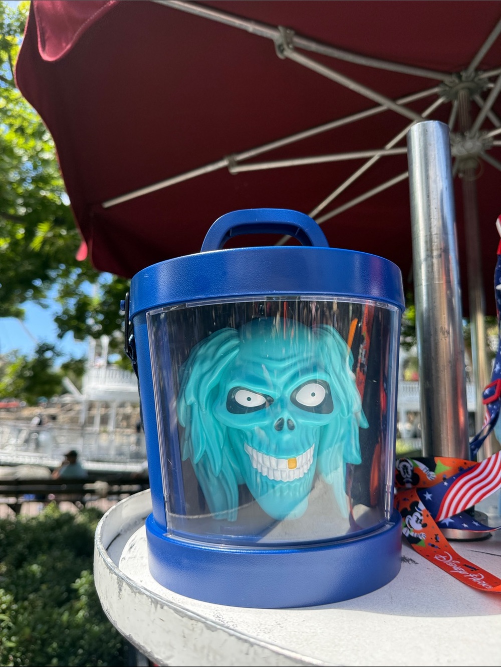 NEW! Disney Parks | Haunted Mansion Hatbox Ghost Popcorn Bucket.